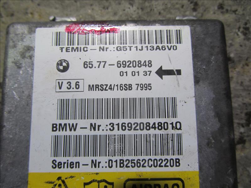 Блок управления AIR BAG, С аукциона Японии. BMW 5 E39 рестайлинг M54 2.5 ТУ AT бензин седан 2000-2003г. Контрактная запчасть, авто без пробега по РФ., отличное