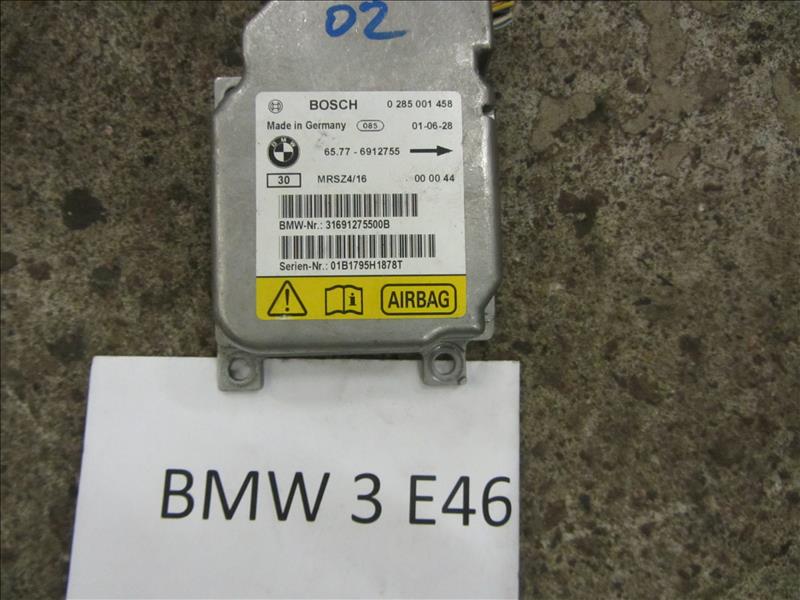 Блок управления AIR BAG BOSCH BMW E46 , X5, BMW 3 E46 двс M54 2,5л 1998-2001г дорестайлинг двс № 256S5 32562567 задний привод. Контрактная запчасть. Из Японии. Авто без пробега по РФ., отличное, оригинал