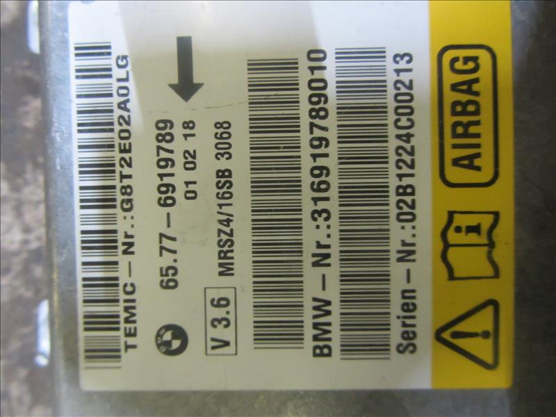 Блок управления AIR BAG 65776919789, BMW 5 E39 двс M54 3.0л 2001г двс № 256S3 306S3 бензин. Контрактная запчасть, авто без пробега по РФ., отличное