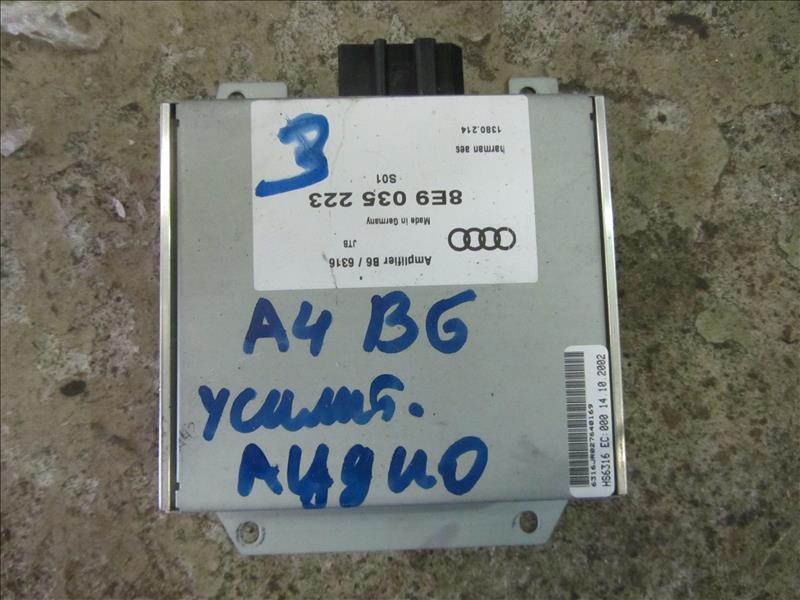 Усилитель стереосистемы , блок электронный 8E9035223, С автомобиля Audi A4 B6 2.0 л ALT. Контрактная запчасть, авто без пробега по РФ., отличное