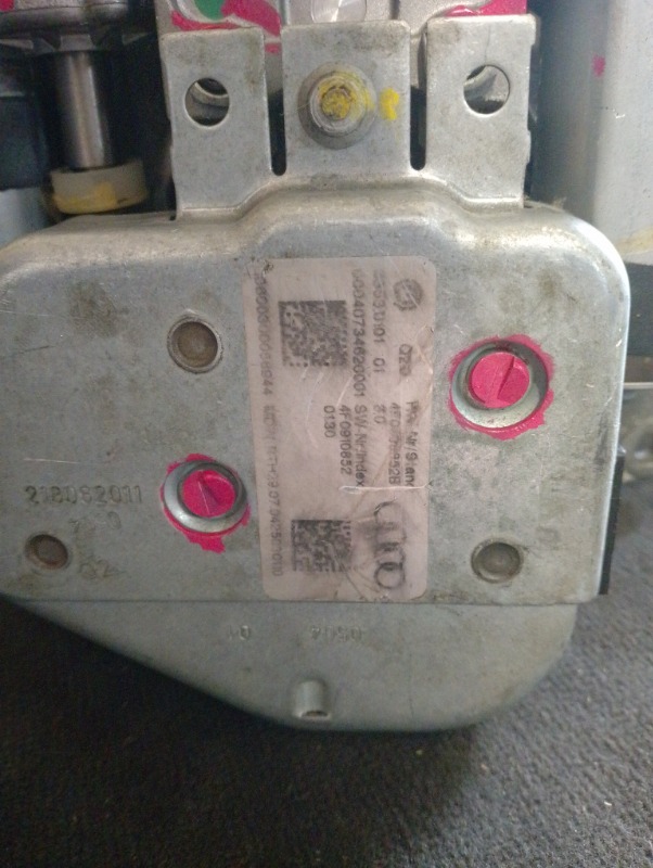 Колонка рулевая (электрическая регулировка) 4F0905852B, С автомобиля Audi A6 C6 4F AUK 3.2 бензин AT quattro седан 2004-2011г седан. Дорестайлинг. Контрактная запчасть, авто без пробега по РФ., отличное