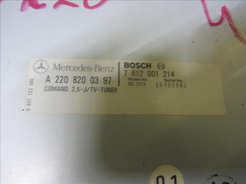 Блок управления COMAND 2.5 TV Tuner, Автомобиль с аукциона Японии. Mercedes S-klasse W220 2002г M112 3,2 AT двс 112.944 седан 1998-2005г. Задний привод 2WD бензин. Контрактная запчасть, авто без пробега по РФ., отличное