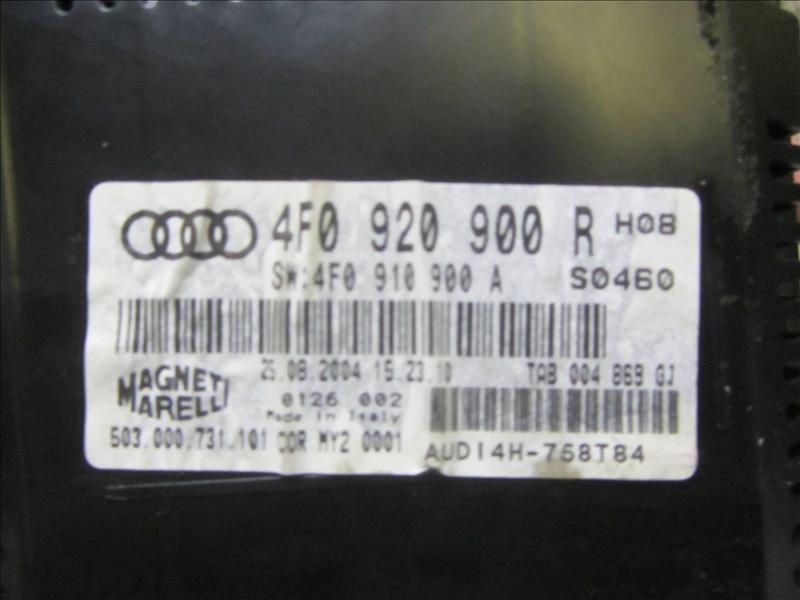 Панель щиток приборов спидометр до 280 км/ч на Audi A6 C6 4F / Ауди А6 С6 2006-2012г.\nОригинал.\nВ отличном состоянии. Рабочая.\nС двигателя AUK 3.2 литра бензин Quattro полный привод АКПП.\nКонтрактная запчасть из Японии. Отправим в регионы ТК.\nПримени