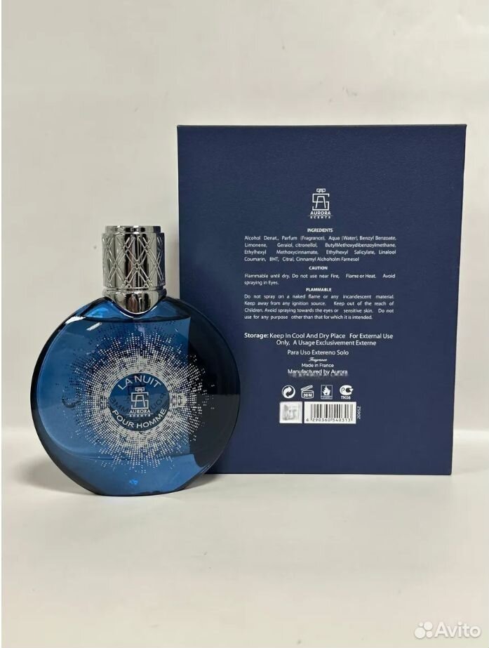 Мужские духи Aurora Scents La Nuit Pour Homme 100м