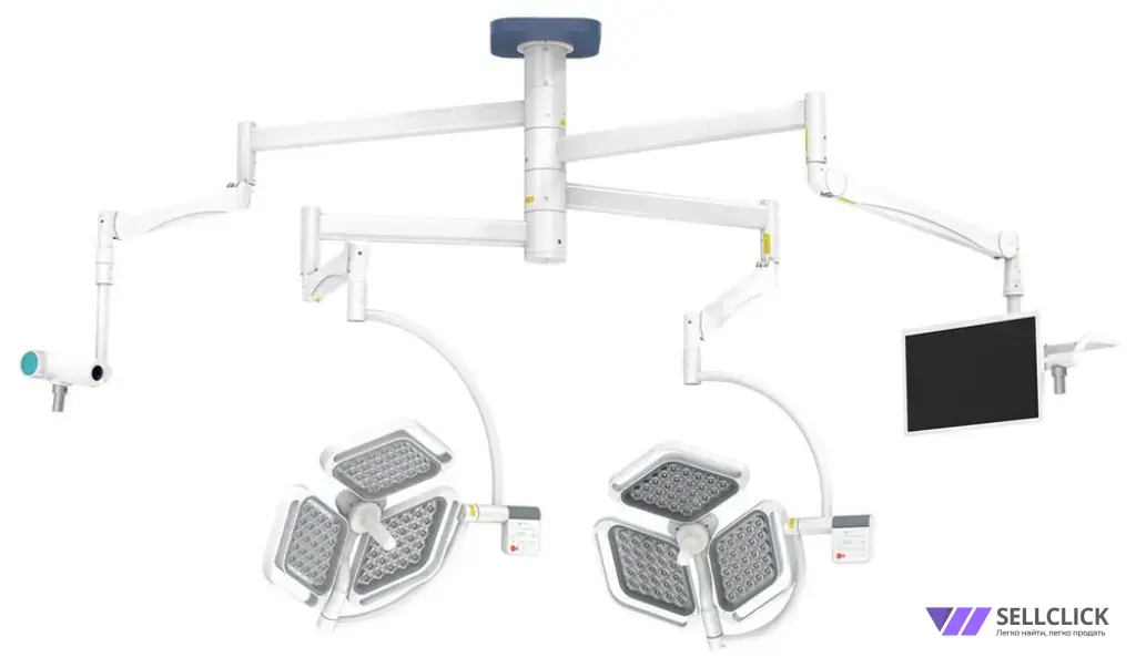 Светильник медицинский хирургический потолочный CADUCEUS CL4-L3/L3