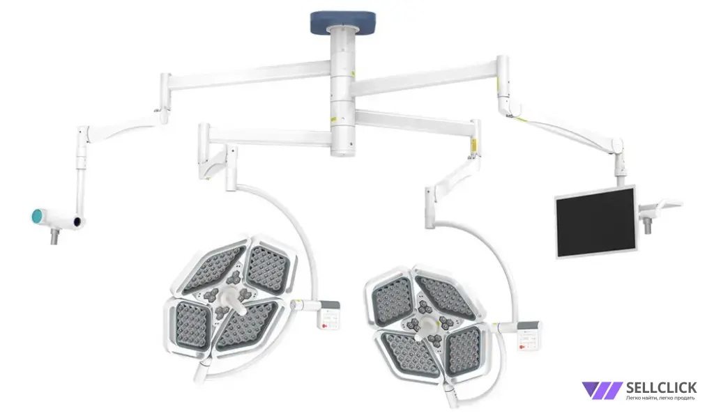 Светильник медицинский хирургический потолочный CADUCEUS CL4-L4/L4