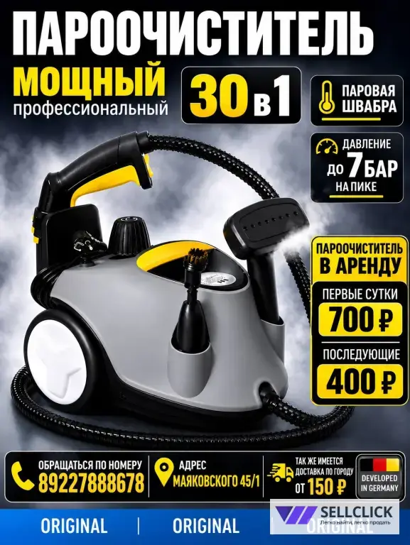 Пароочиститель аренда