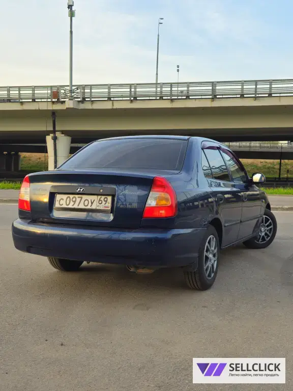 Hyundai Accent 1.5 Автомат, 2007, 184285 км