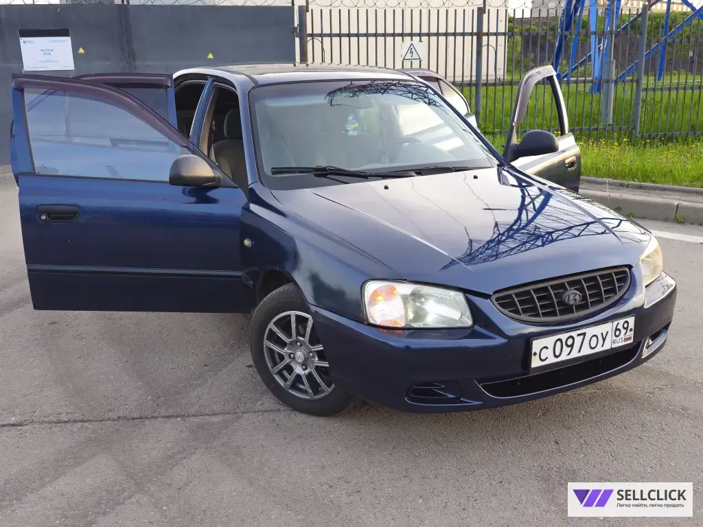 Hyundai Accent 1.5 Автомат, 2007, 184285 км