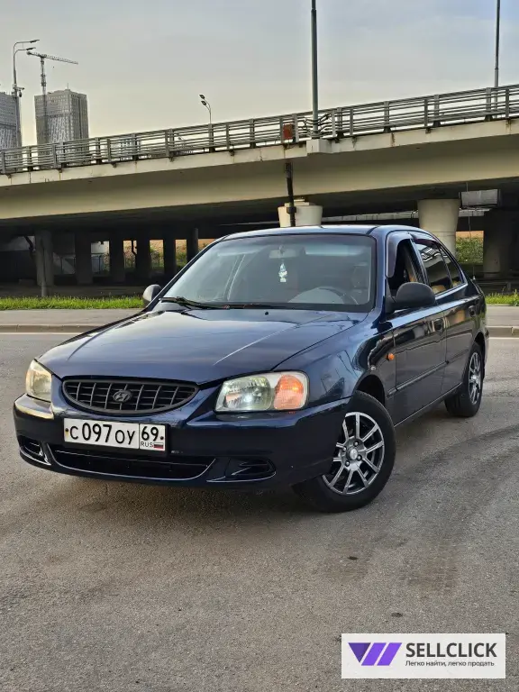 Hyundai Accent 1.5 Автомат, 2007, 184285 км