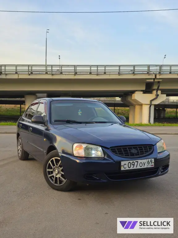 Hyundai Accent 1.5 Автомат, 2007, 184285 км