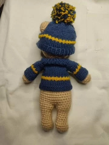 Игрушка мишка Вязаная крючком Ручная работа