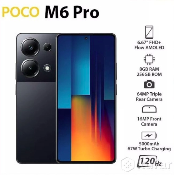 Новый смартфон Poco m6 pro 8/256