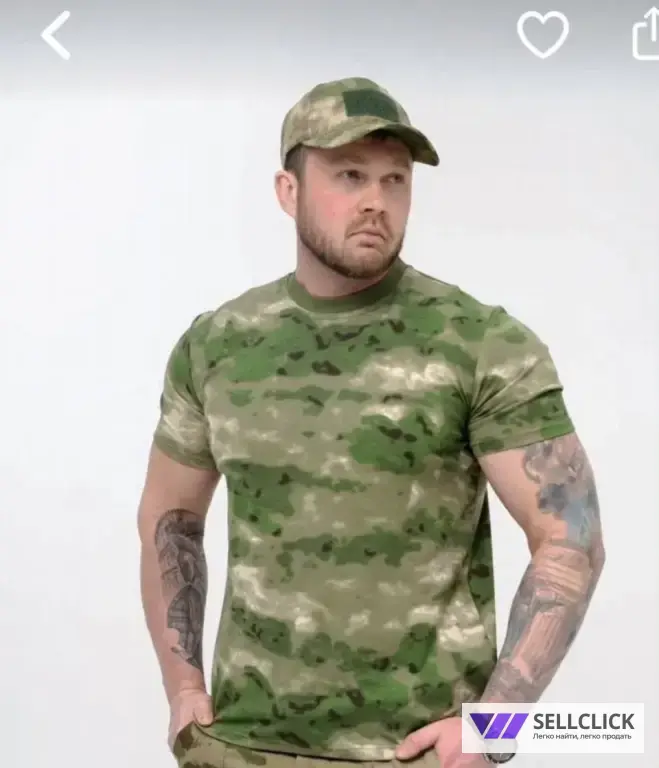 Устаная футболка мох