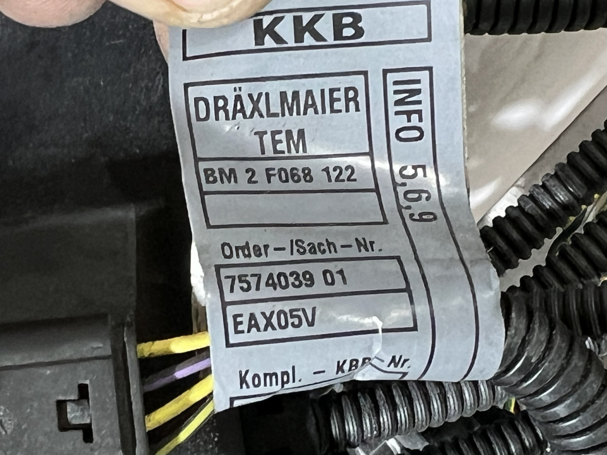 Проводка двигателя BMW E60 N52 (правый руль)