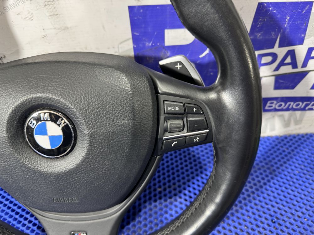 М руль  BMW F10 без обогрева, лепестки