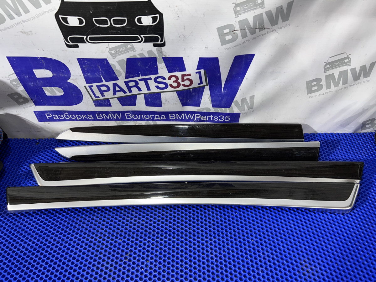 Комплект декоративных планок дверей BMW F10 дерево