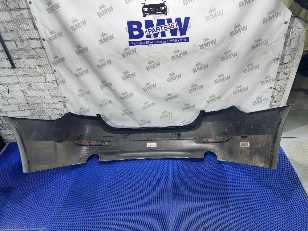 Задний бампер BMW F10 LCI  Luxury под 2 трубы