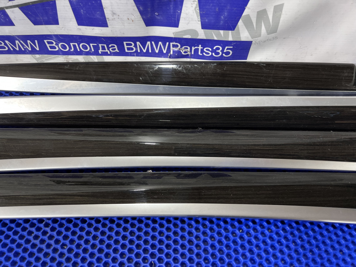 Комплект декоративных планок дверей BMW F10 дерево