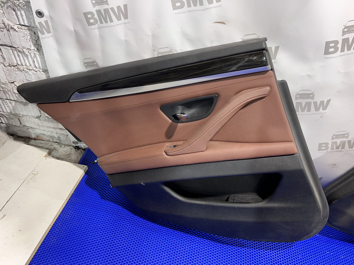 Задние дверные карты BMW F10 LCI Dakota zimt-braun
