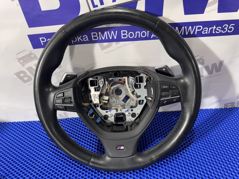 М руль  BMW F10 без обогрева, лепестки