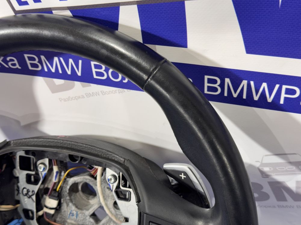 М руль  BMW F10 без обогрева, лепестки
