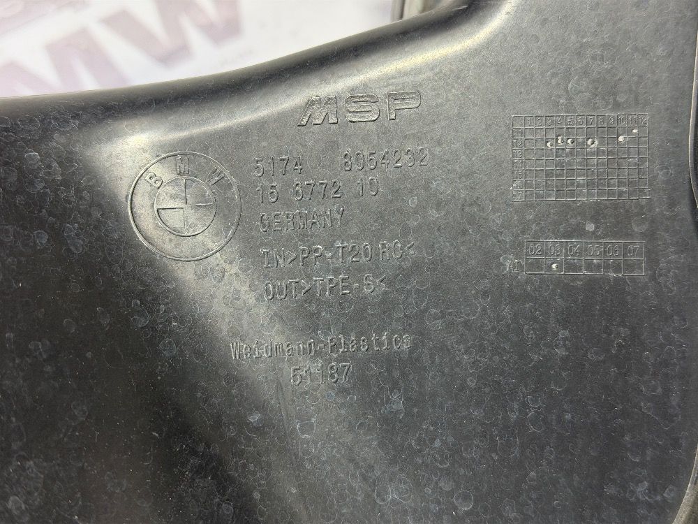 Воздуховод правого радиатора BMW F30, F30 LCI