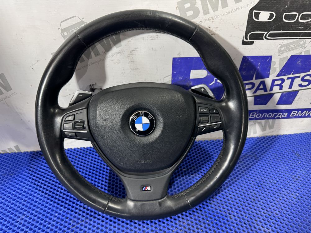 М руль  BMW F10 без обогрева, лепестки