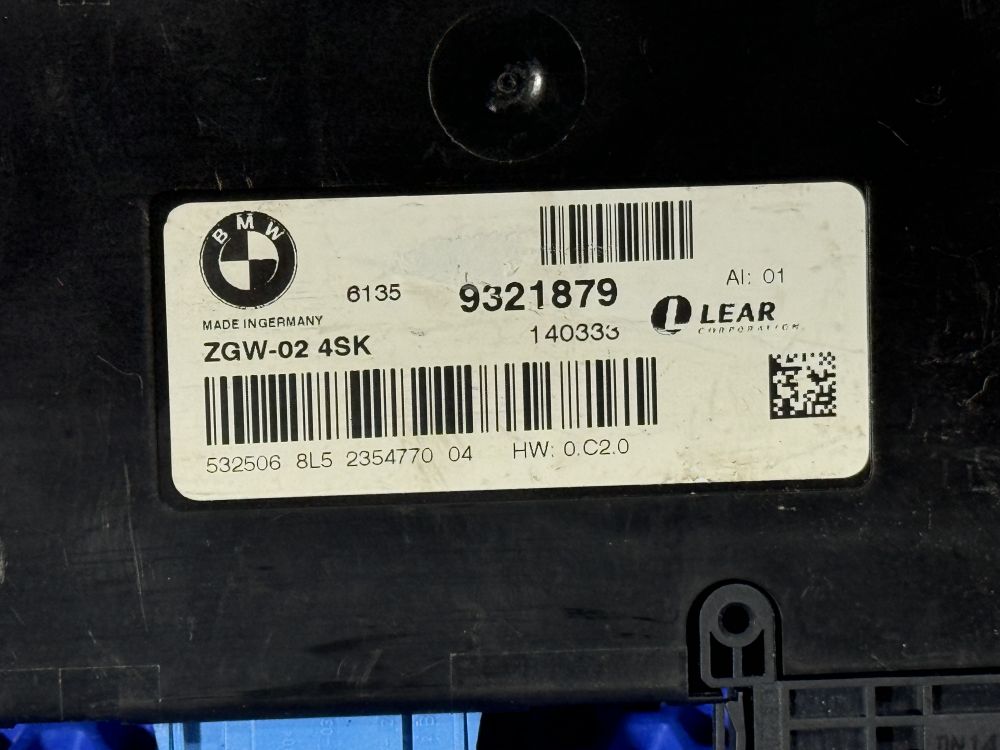 Эбу ZGW-02 4sk  BMW F10, F01, F07