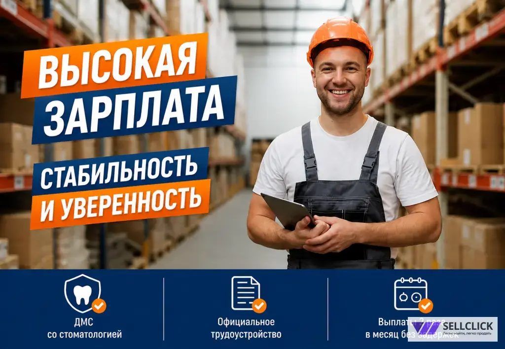 Кладовщик / Работник склада вахта в мо