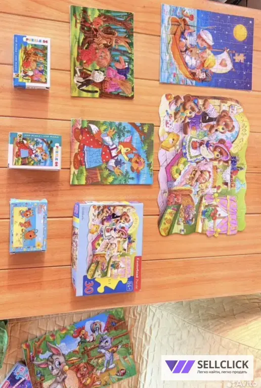 Детские пазлы пакетом