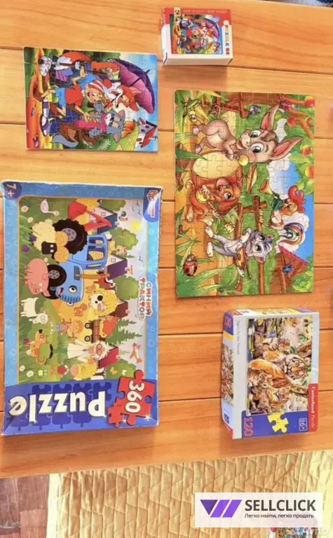 Детские пазлы пакетом