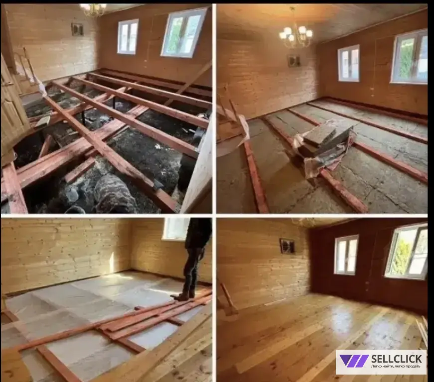 Замена и ремонт пола, замена гнилых полов