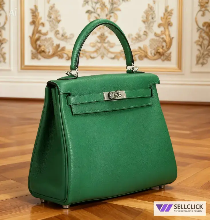 Сумка Hermes Kelly 25 cm ручная работа