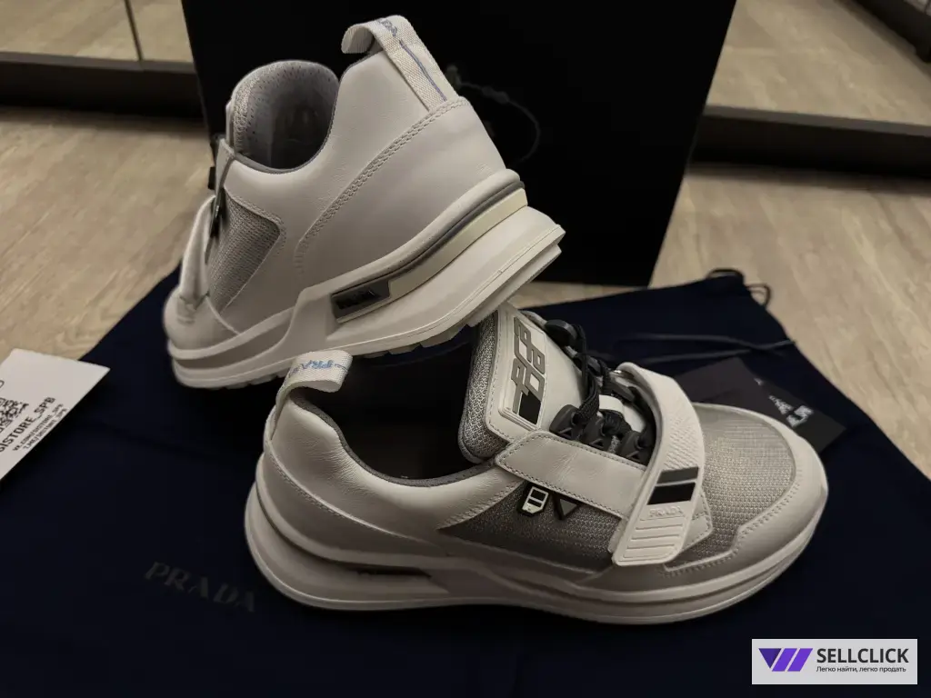 Кроссовки Кожанные Prada 44EU Оригинал
