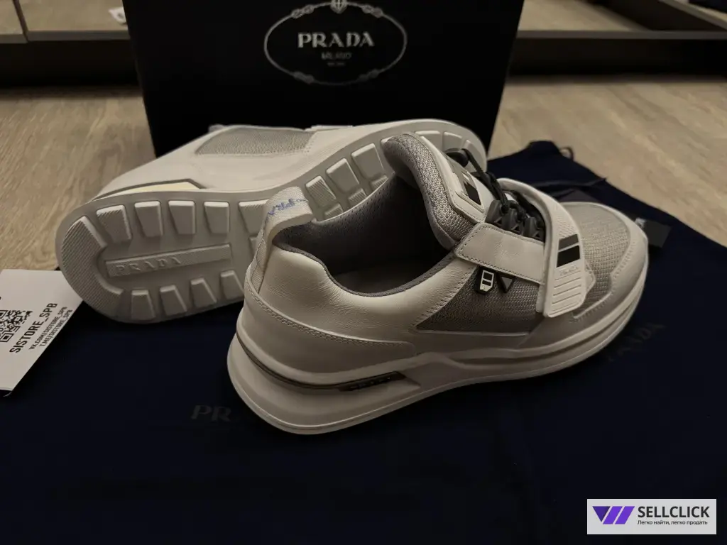 Кроссовки Кожанные Prada 44EU Оригинал