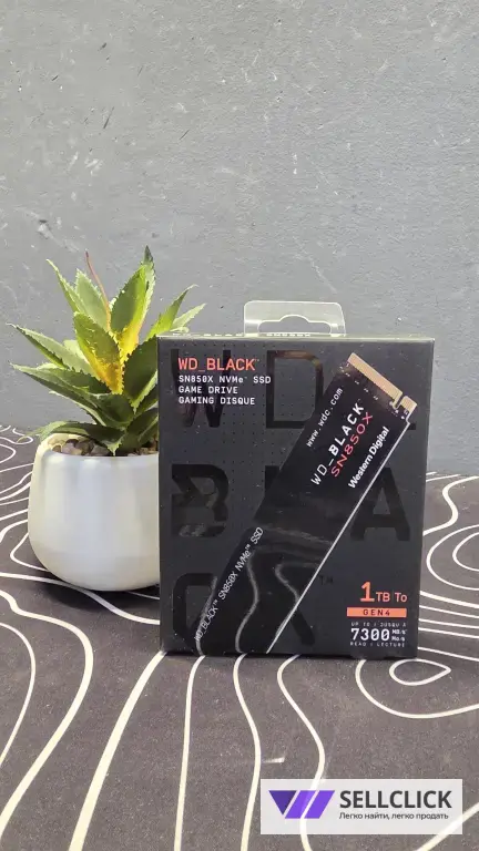 Твердотельный накопитель Western Digital WD Black SN850X 1 ТБ M.2 WDS100T2X0E