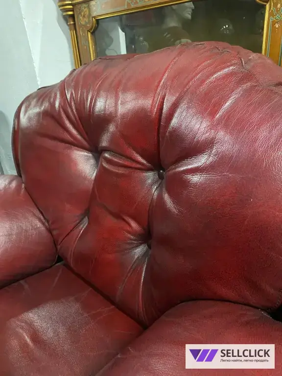 Кресло Кожаное. Мебель для кабинета. Винтажная мебель