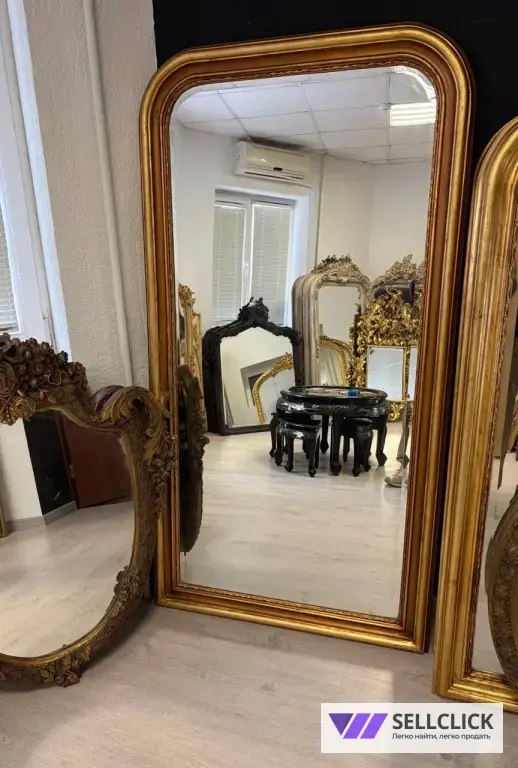 Зеркало Большое. Рама. Барокко. Золотая рама. Винтаж