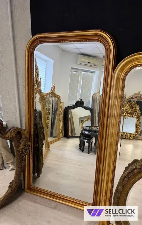 Зеркало Большое. Рама. Барокко. Золотая рама. Винтаж