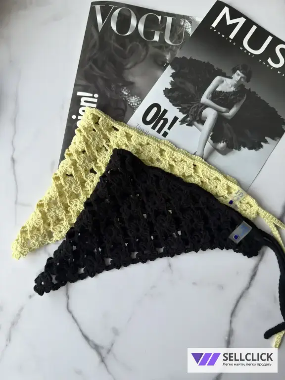 Косынка кроше как из pinterest