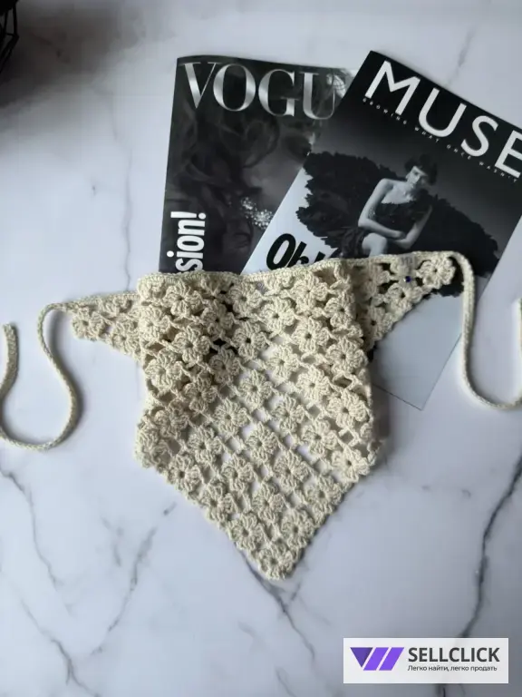 Косынка кроше как из pinterest