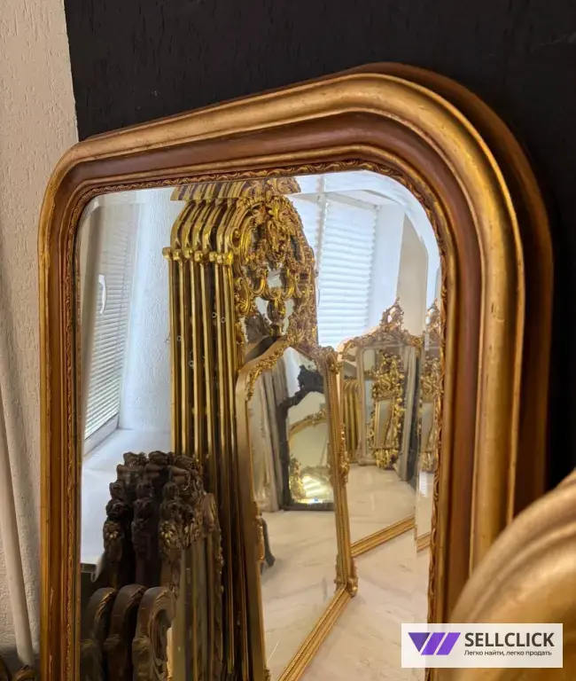 Зеркало Большое. Рама. Барокко. Золотая рама. Винтаж