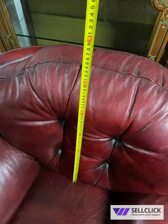 Кресло Кожаное. Мебель для кабинета. Винтажная мебель
