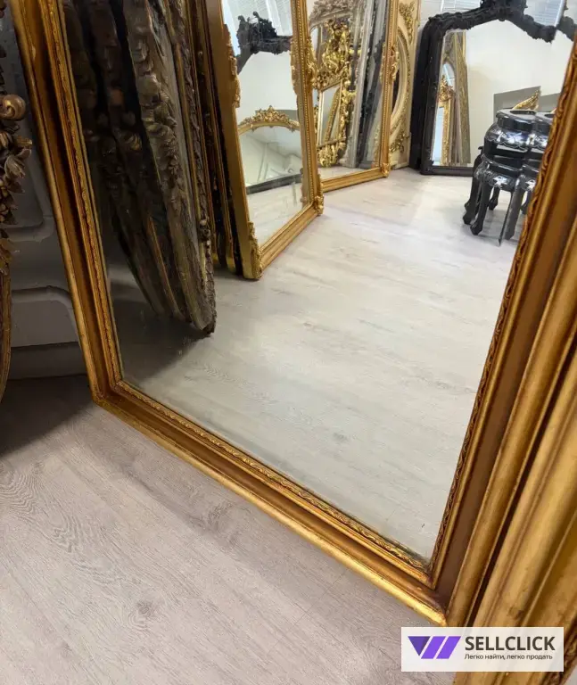 Зеркало Большое. Рама. Барокко. Золотая рама. Винтаж