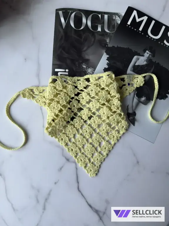 Косынка кроше как из pinterest