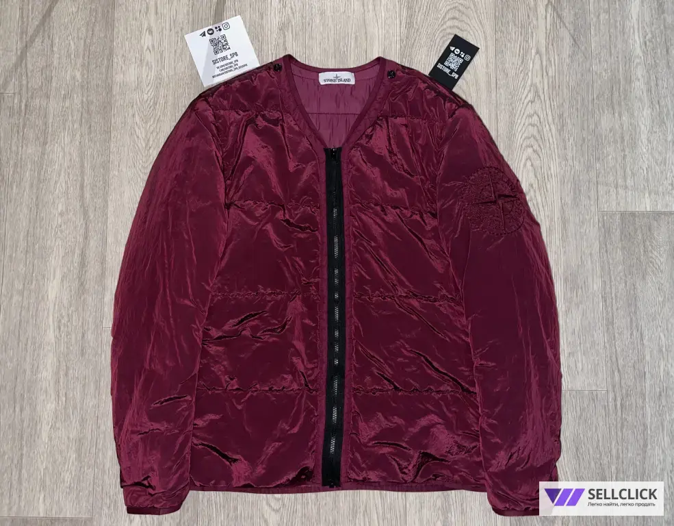 Пуховый Утепленный Бомбер Stone Island Nylon Metal L Оригинал