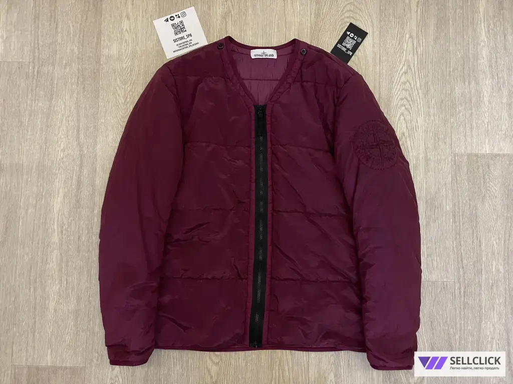 Пуховый Утепленный Бомбер Stone Island Nylon Metal L Оригинал