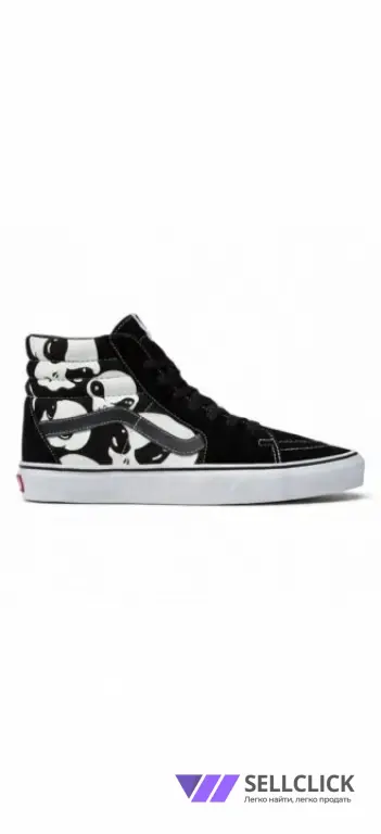 Кроссовки женские Vans Sk8-Hi Пришельцы чёрные 37 EU 7 US редкие новые оригинал