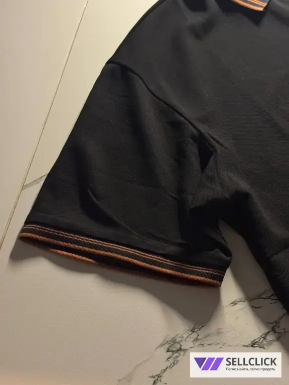 Футболка-поло Loro Piana черная